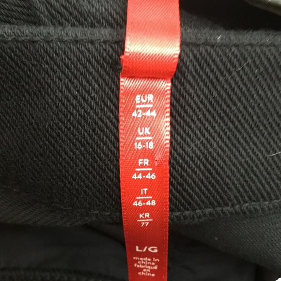 Spanx Twill Fabric Stretch Leggings Black - Picture 7 of 11